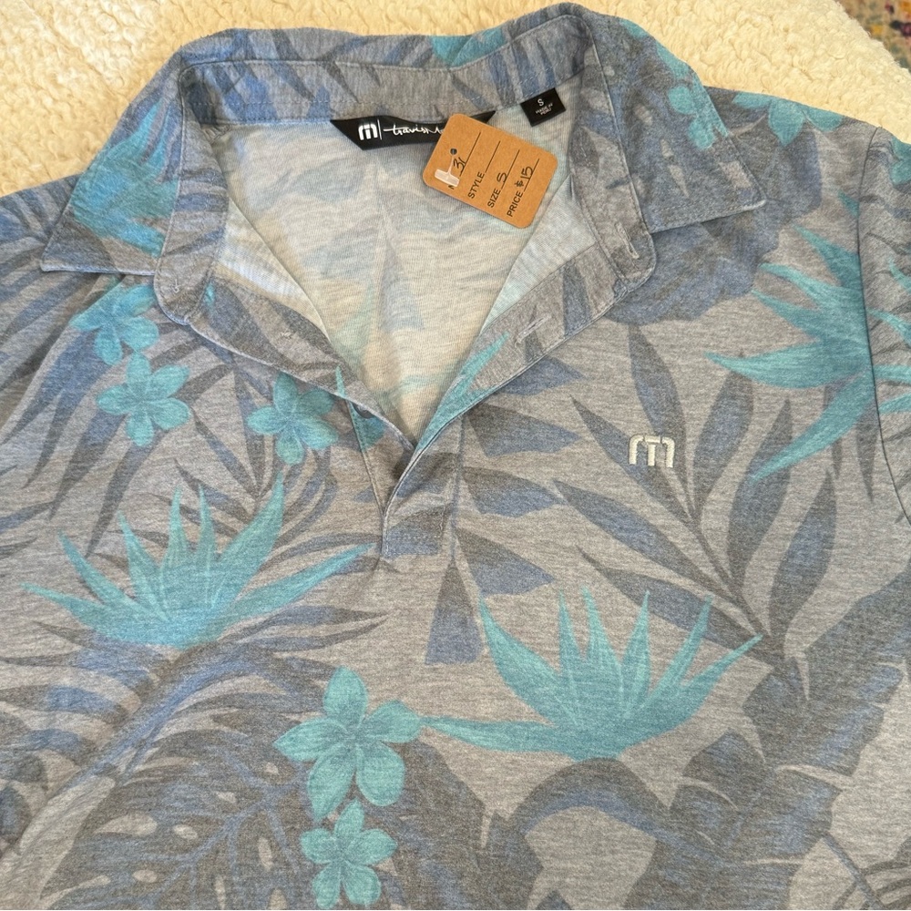 Travis Matthew polo, floral pattern